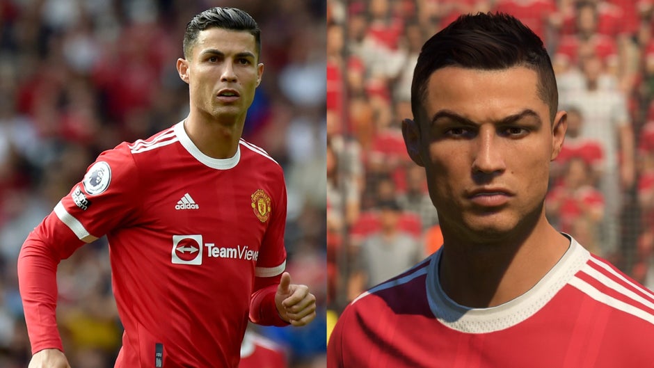 Ronaldo (left); FIFA Ronaldo (right). Can't wait to see Metaverse Ronaldo! - When will the Metaverse replace your phone: In the dawn of the revolution