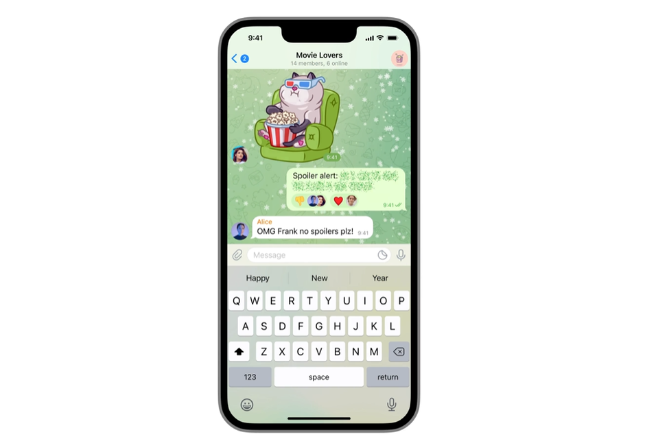 Telegram annonce des réactions, des spoilers, des codes QR et plus encore dans une grande mise à jour