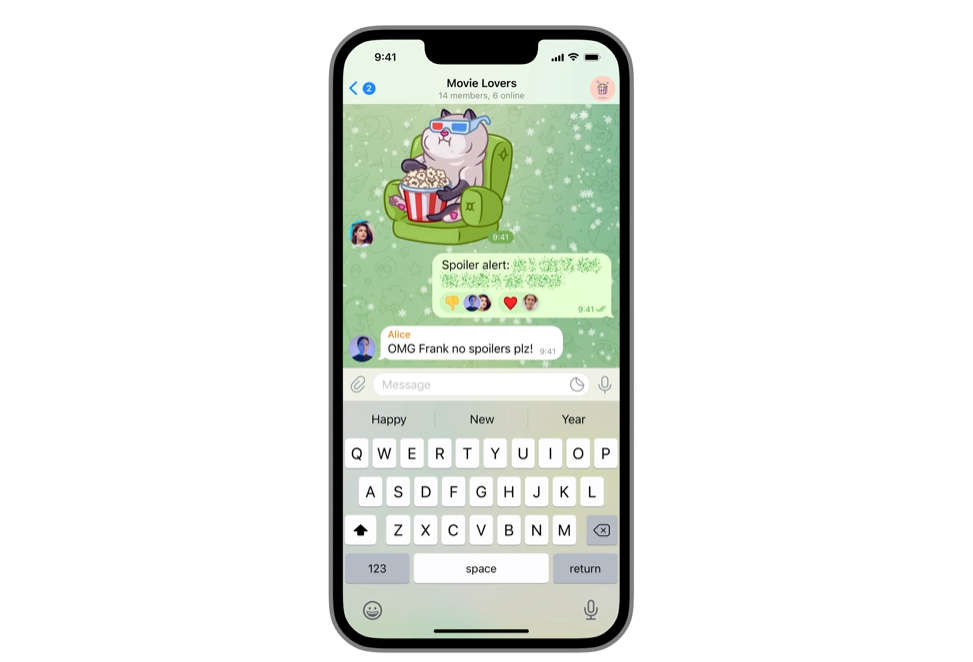 Telegram announces Reactions, Spoilers, QR codes, and more in a big update