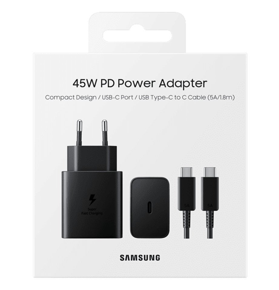 Official Samsung 45W charger meant to pair with the Galaxy S22 Ultra leaks
