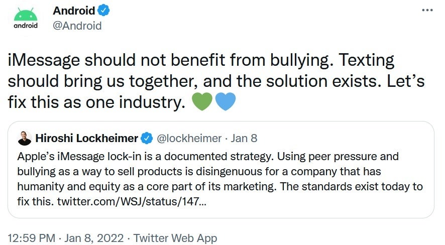 Google SVP Lockheimer accuses Apple of using bullying and peer pressure to sell iPhone handsets - Google executive accuses Apple of using peer pressure and bullying to sell iPhones