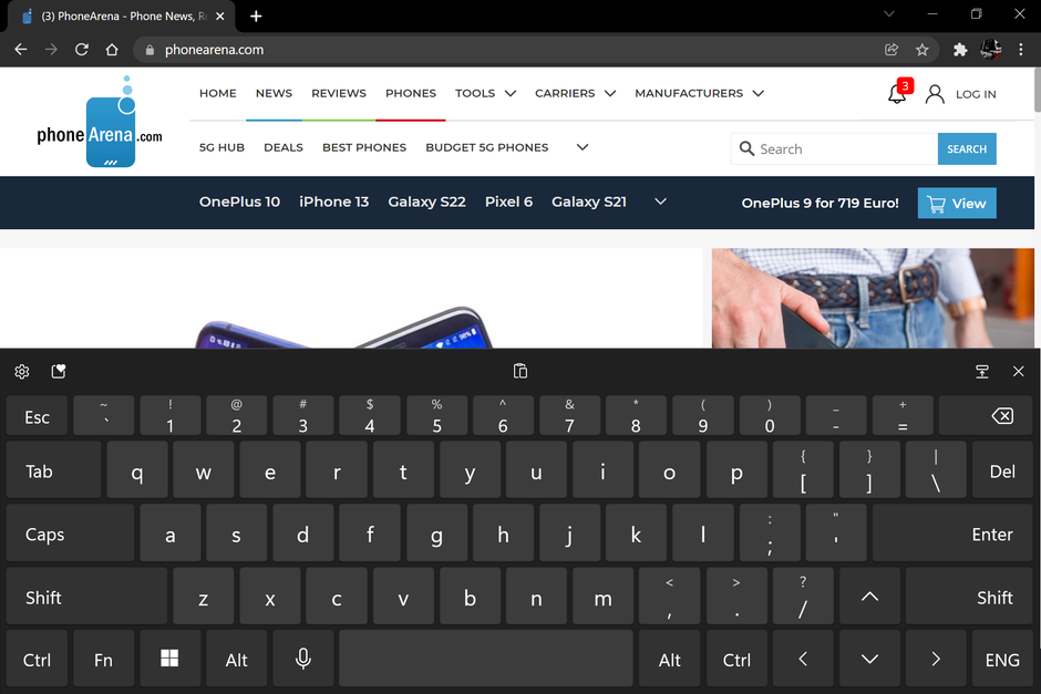 When you need to type, you get a fairly traditional touch keyboard - Can a Windows 11 tablet replace my iPad? Well, surprisingly…