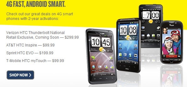 HTC Thunderbolt to cost $299.99 on a contract according to Best Buy