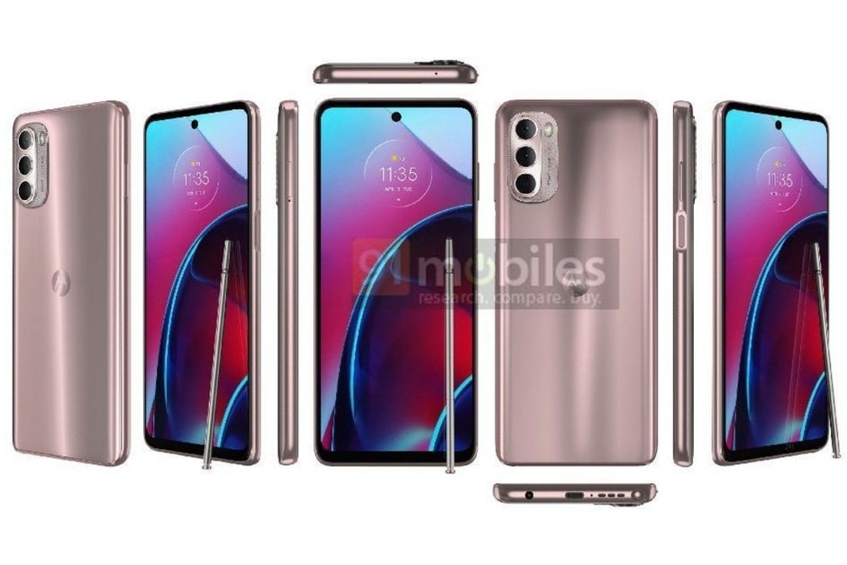 New renders showcase eye-catching gold color - Hot new leaks point to Moto G Stylus (2022) variant with 5G and Android 12