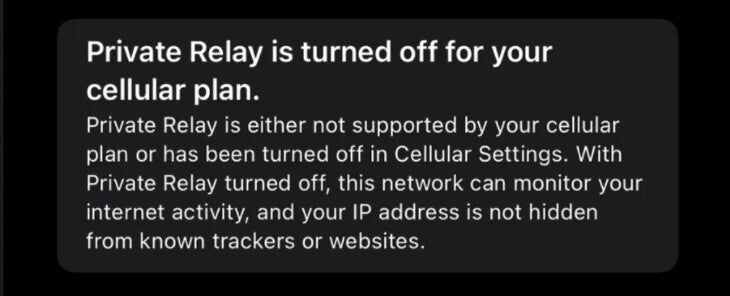 The Apple iOS 15.3 update will have an updated iCloud Private Relay carrier settings switch warning - The iOS 15.3 update release will fix iCloud Private Relay warnings on T-Mobile plans
