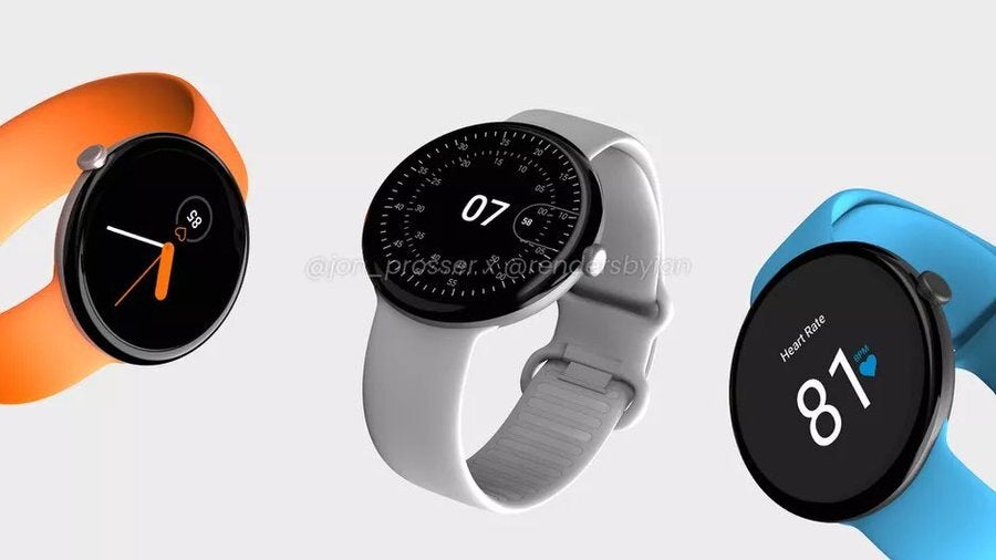 Renders of the Google Pixel Watch - Tipster reveals what he says is the date when the Google Pixel Watch becomes official