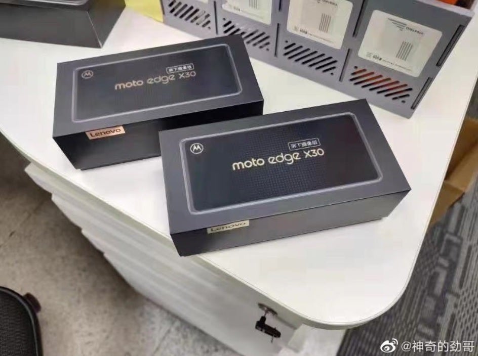 Motorola executive posted a picture of the Moto Edge X30 Under-Screen Camera Edition's retail box - Motorola exec leaks retail box for Under-Screen-Camera-Edition of Edge X30