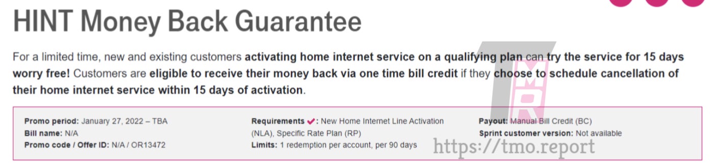 T-Mobile readying new incentive for Home Internet customers