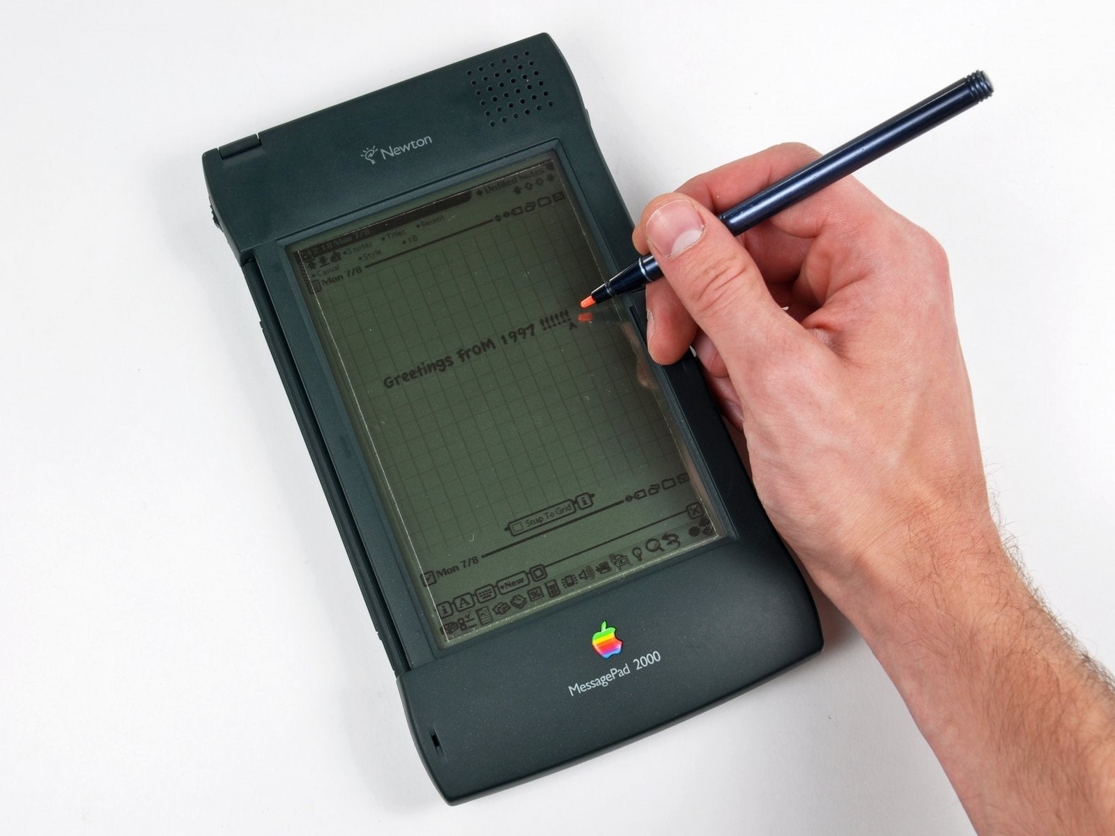 A later model, the 1997 Newton MessagePad 2000 | Photo credit - iFixit - A look back at Apple&#039;s first tablet (not an iPad), and the journey to today