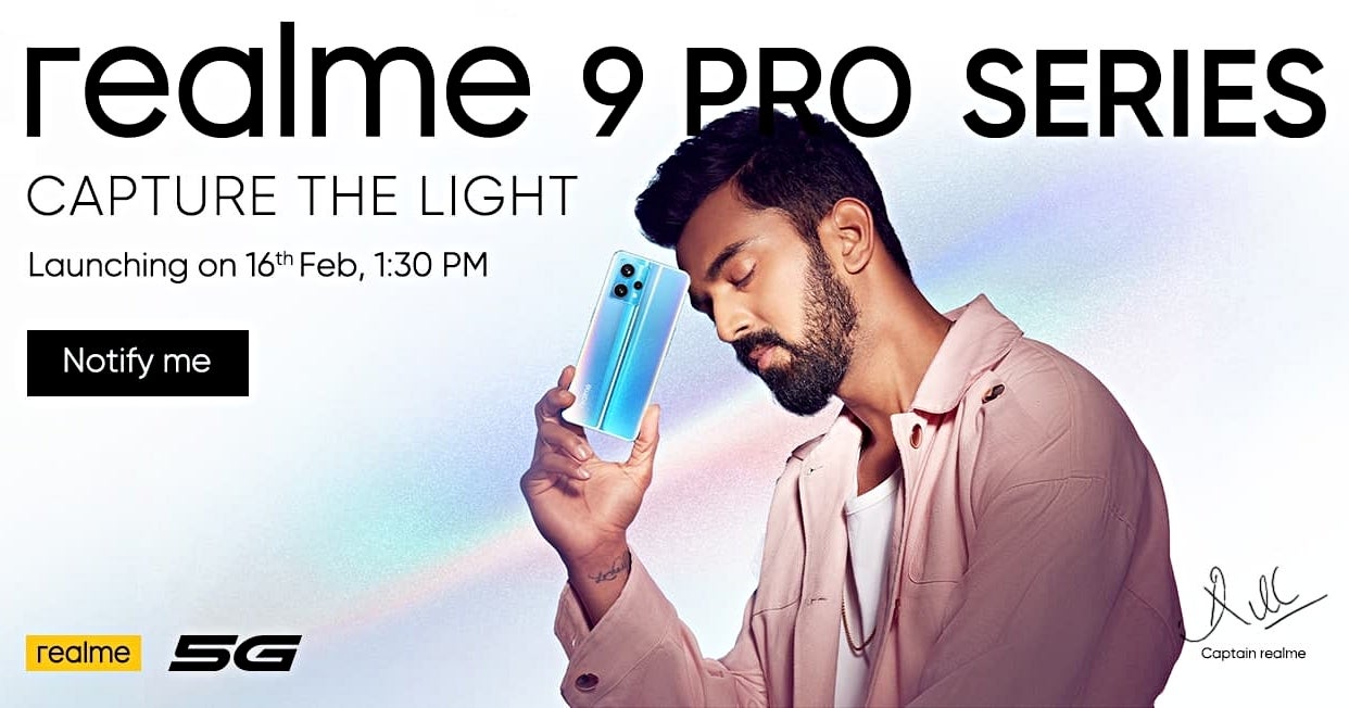 The Realme 9 Pro series will be announced on February 16
