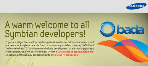 Samsung sends an open invitation to Symbian developers to join bada