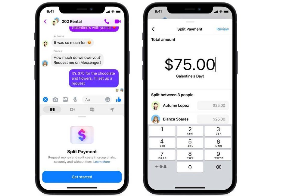 Facebook Messenger gets a Split Payment option as well as controls for voice message recordings