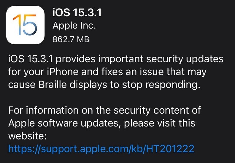 Apple has an urgent security fix in iOS 15.3.1 - Apple wants you to install iOS 15.3.1 to patch a serious Safari exploit