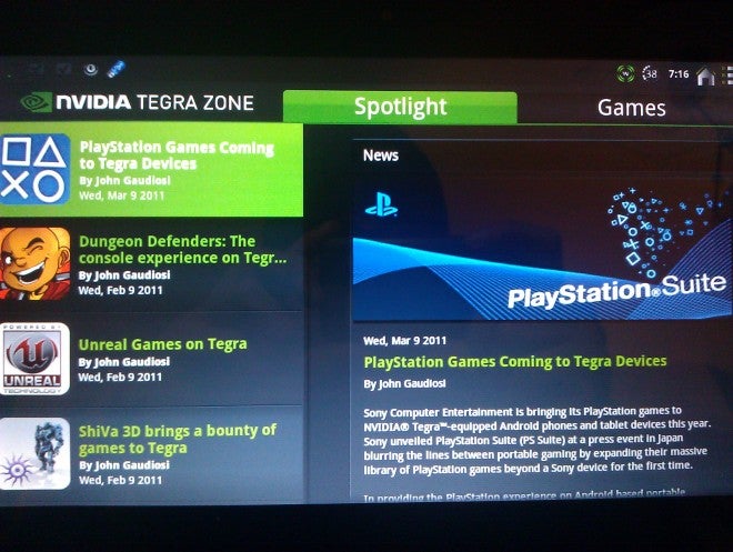 The Playstation Suite is expecting to launch later this year on Android devices running Nvidia&#039;s Tegra 2 chipset - Tegra 2 Android devices to have Playstation suite in 2011