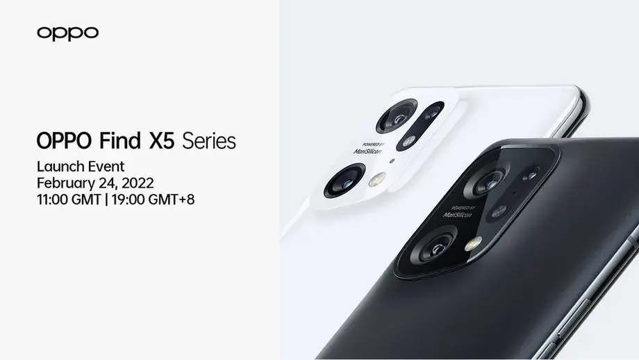 Oppo Find X5 series release date is February 24 - Oppo Find X5 series listing reveals the two phones support 15W wireless charging