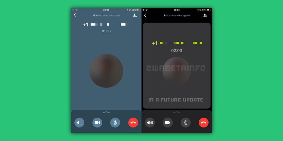 WhatsApp for iOS has a redesigned voice call UI in the works