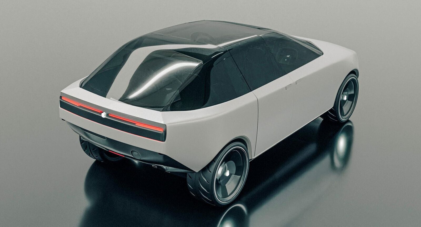 A patent based render for a possible Apple Car design - Apple Car inches towards reality as a new report indicates a test autopilot chip order