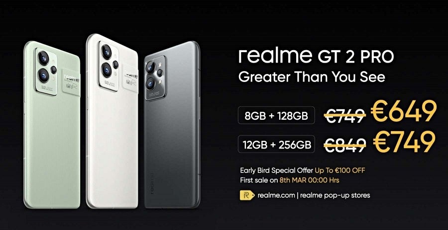 The Global versions of the Realme GT 2 and GT 2 Pro are here with  impressive specs and appealing pricing - PhoneArena
