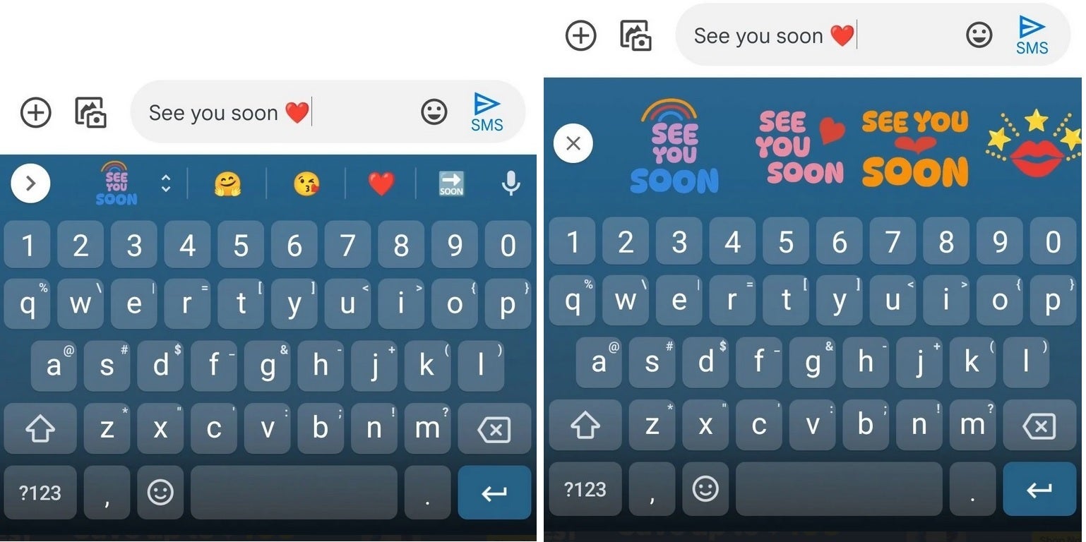 Donker worden Slaapkamer te binden Google tests new feature for Gboard that delivers sticker recommendations  based on text - PhoneArena
