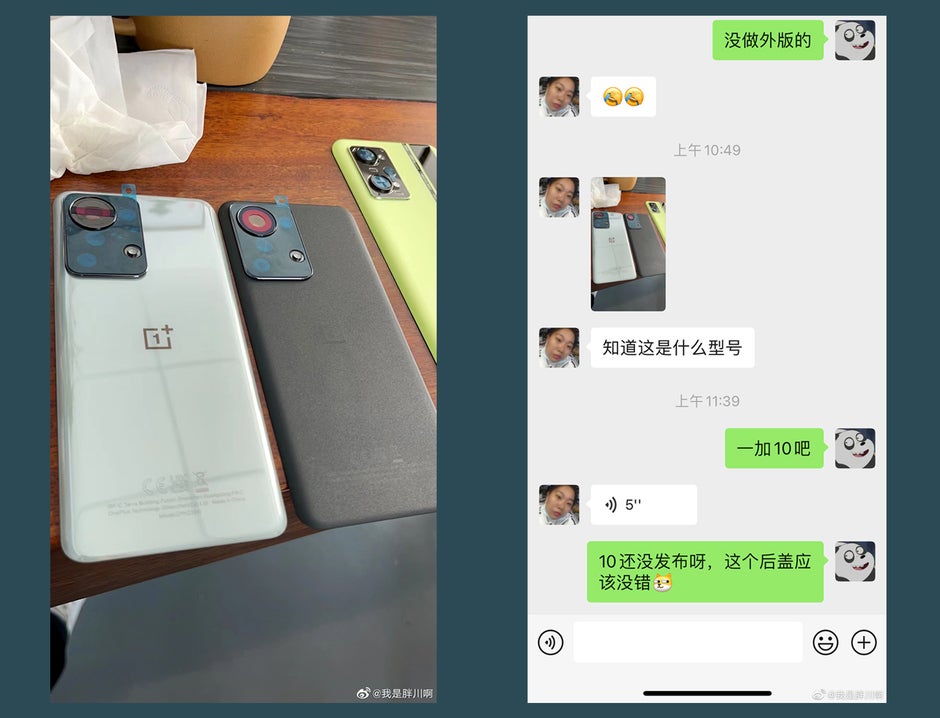 Possible image of the vanilla OnePlus 10 appears online