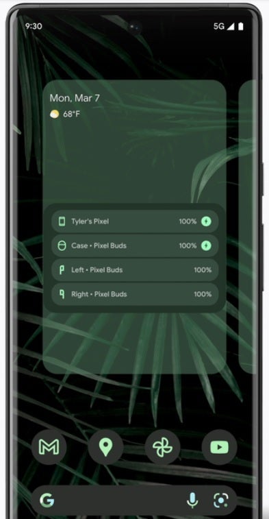 The March feature drop comes with a battery widget for Pixel handsets - New features arrive for Pixel phones with the latest feature drop; delay for Pixel 6 series