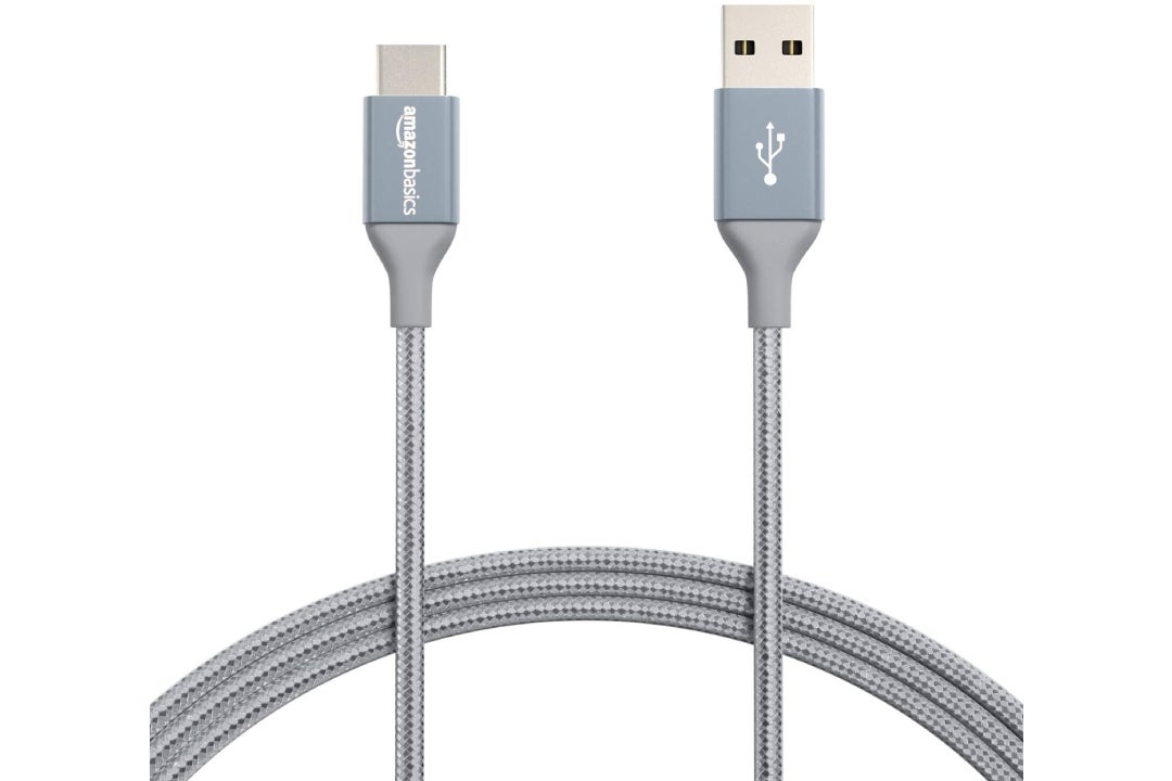 AmazonBasics nylon braided USB-C to Lightning cable - The best iPhone 13 fast chargers