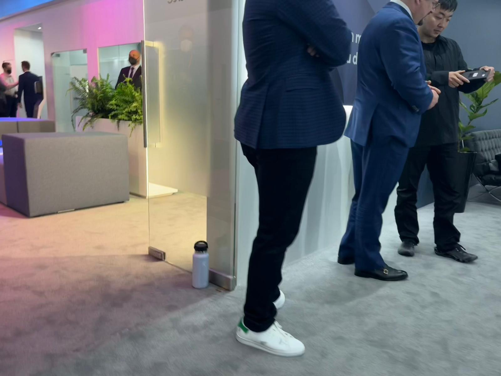 Nothing founder and CEO Carl Pei shows off what could be the rumored Nothing phone to Qualcomm CEO Cristiano Amon at MWC - Nothing to show off its new product roadmap, possibly including a phone, on March 23rd