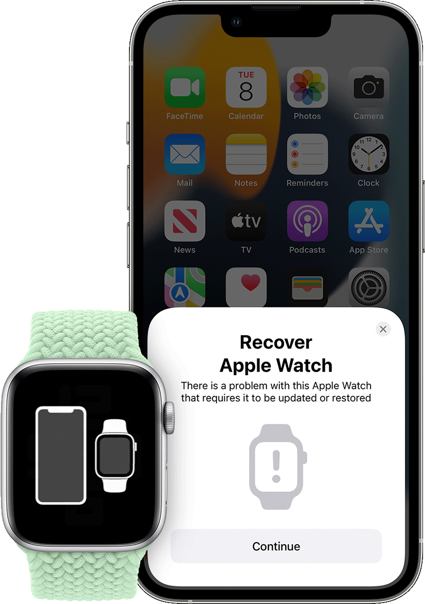 WatchOS 8.5 lets you restore your Apple Watch with a nearby iPhone running iOS 15.4