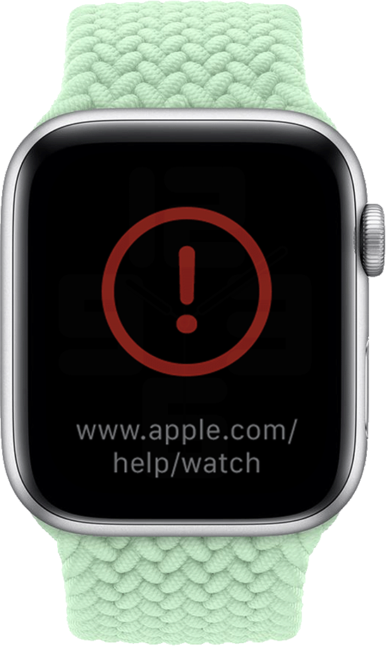 The red exclamation mark before meant going to Apple Support. Now, you can try to recover your Watch with your iPhone - WatchOS 8.5 lets you restore your Apple Watch with a nearby iPhone running iOS 15.4