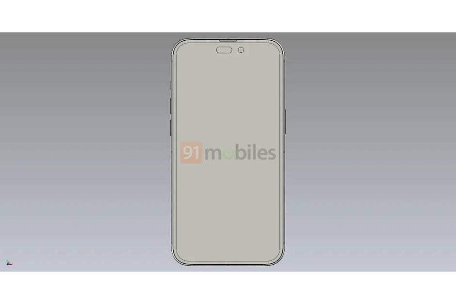 New renders showcase iPhone 14 Pro's pill and hole cutouts - iPhone 14 Pro CAD renders show thicker camera bump and thinner, symmetrical bezels