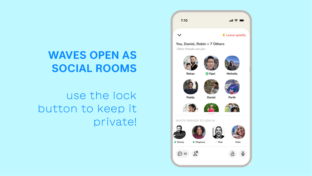 Clubhouse&#039;s new Wave update makes it easier to start a room with friends who are online