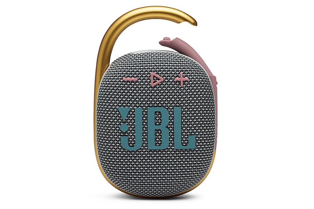 The JBL Clip 4 in gray - Best waterproof Bluetooth speakers for summer (Updated June, 2022)
