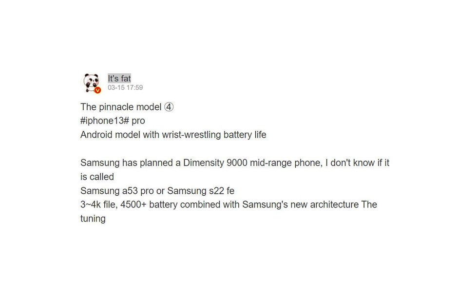 Samsung's next upper mid-range phone could be powered by the & nbsp; Dimensity 9000 - The Galaxy S22 FE could include a chip surprise