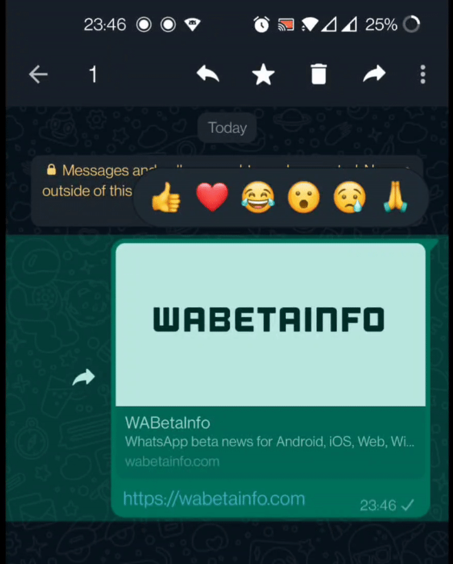 WhatsApp now lets you react to messages