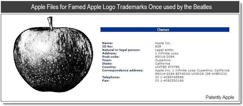 Apple's patent - Apple files patents for logos used by the Beatles