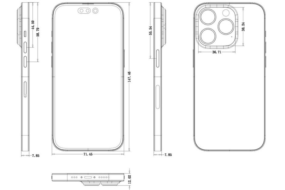 This is purportedly the iPhone 14 Pro. - Detailed iPhone 14 Pro/14 Pro Max leak highlights key design revisions