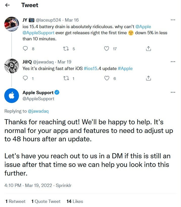 Were you satisfied by Apple's response to the iOS 15.4 update battery drain? - Apple explains what to do to fix the iOS 15.4 battery life issue; you might not like the answer