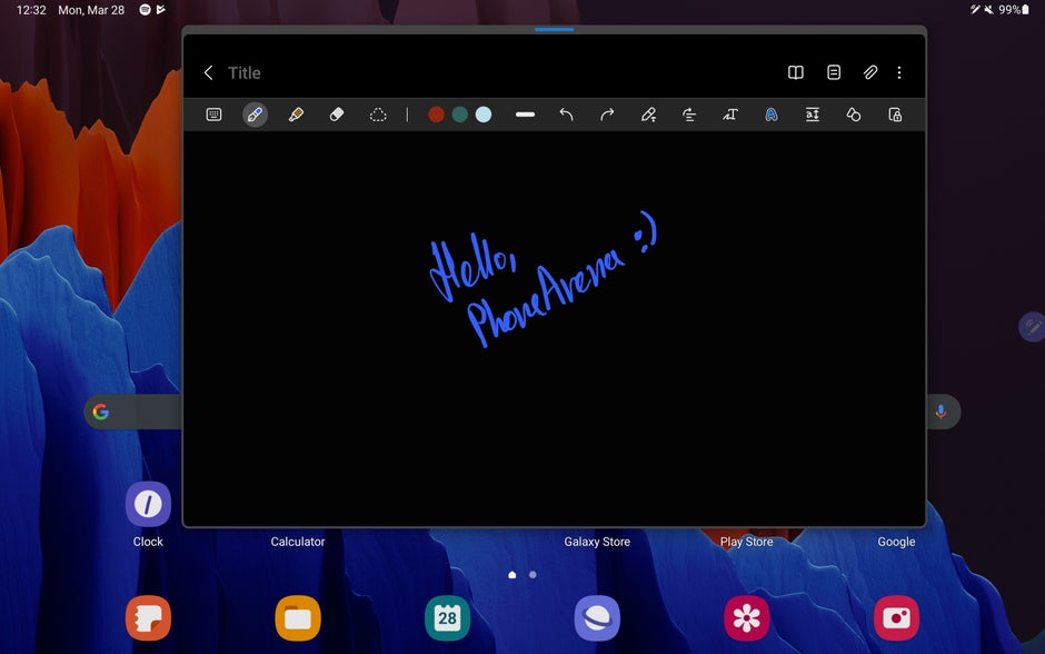 Samsung's Notes app - Samsung S Pen is better than Apple Pencil, but it's not enough: 2022 tablet stylus hot take