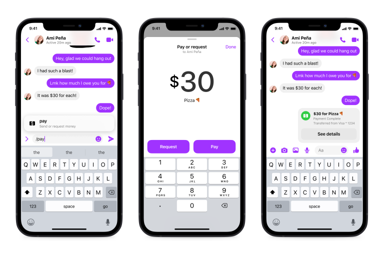 The Pay shortcut will be available only for the US for now - Facebook Messenger update brings fun message shortcuts to spice up your group chat