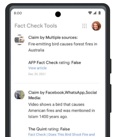Google offers fact-check tools - Google Search features prevent users from believing "fake news"