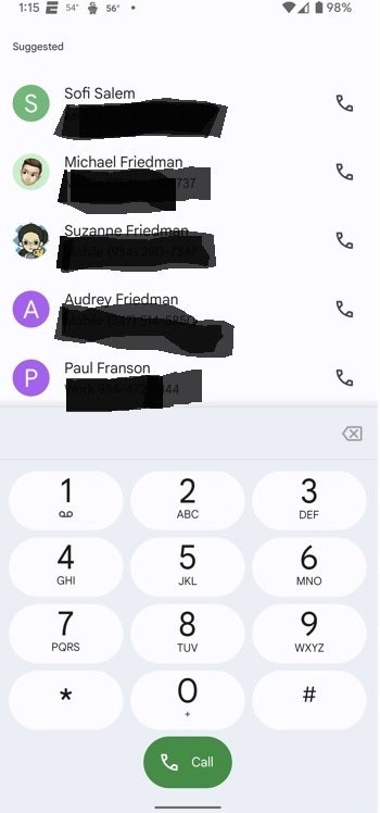 Updated  version of the Google Phone app with a new dialer - Google updates the Pixel dialer; new iteration matches the calculator and lock screen