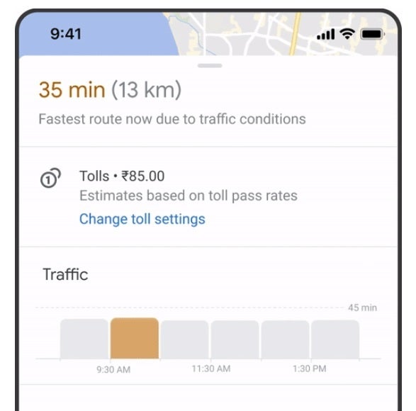 Google Maps will tell you how much you will spend in tolls on your journey - Google Maps soon will add traffic lights, stop signs, and other new features