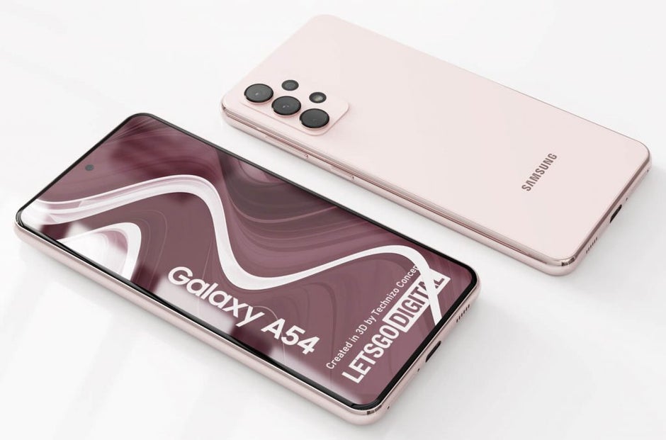 Concept render of the Samsung Galaxy A54 - Check out these concept renders and video of the Samsung Galaxy A54 5G
