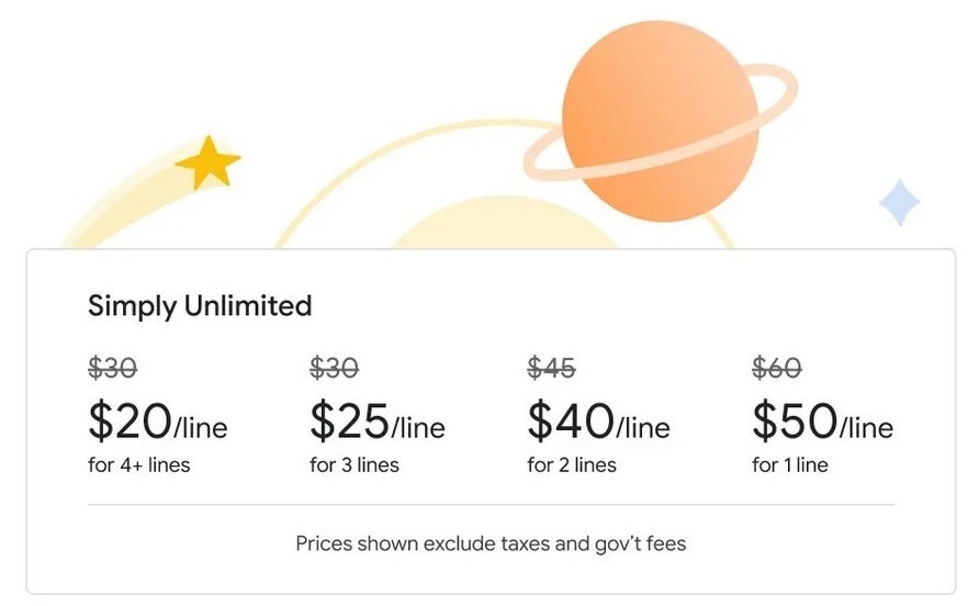 Google Fi lowers pricing on its Simply Unlimited plan - MVNO Google Fi cuts its pricing for unlimited data