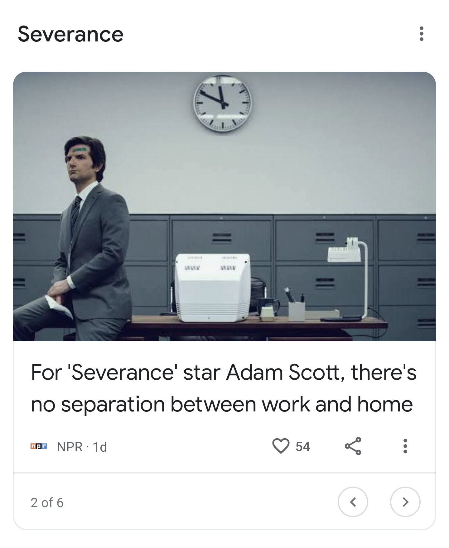 This is how the tested like count appears in Google Discover - Google Discover testing a feature that shows the number of likes for an article