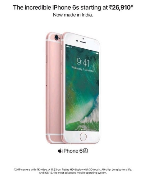 In 2019, Apple advertised 2015's incredible iPhone 6s in India - Seeking to lower its reliance on China, Apple starts iPhone 13 production in India