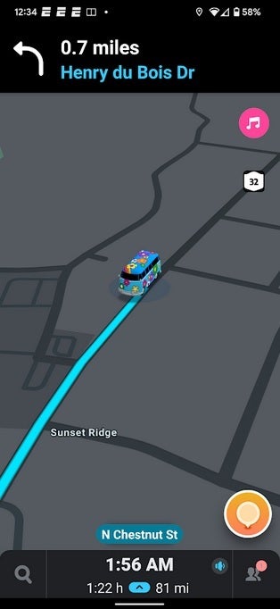 It&#039;s Flower Power as you take the VW bus on Waze - With the Waze Retro Mode, go back in time and drive a VW bus as you navigate to your destination
