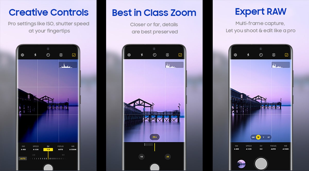 The Expert RAW camera app interface - Samsung details how the S22 Expert RAW camera app came to be, tips release for more Galaxies