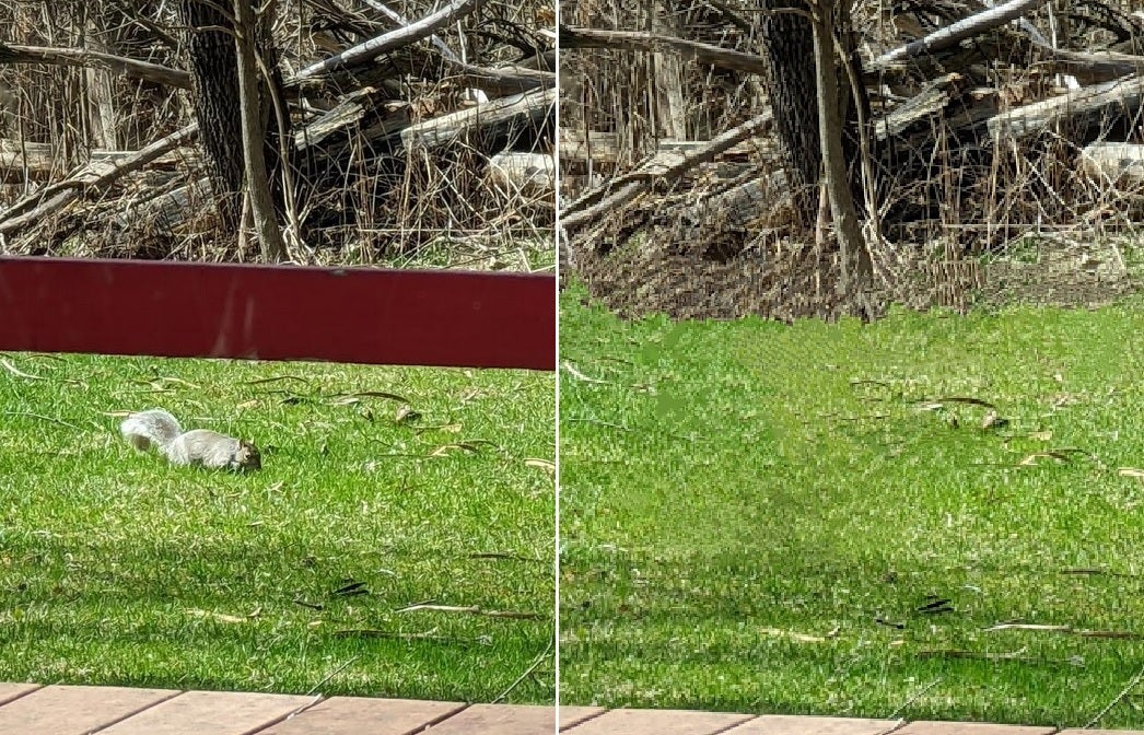 The Magic Eraser in action on the Google Pixel 6 Pro - Pixel users receive an update to the Google Camera app
