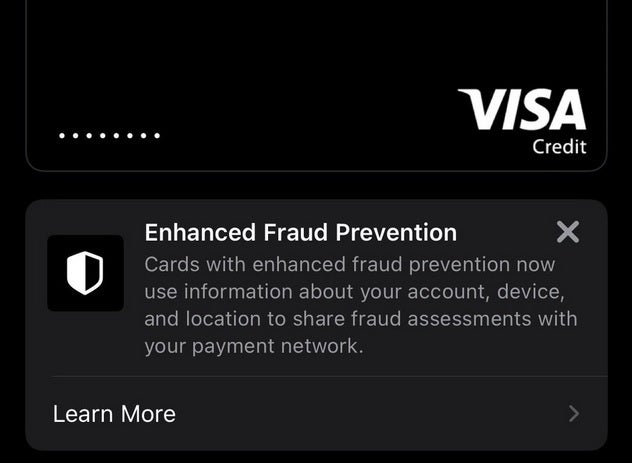 Some credit cards in the Wallet app now have fraud prevention - Upgrade to Apple Pay tightens fraud prevention features